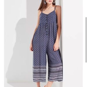 UO Tootsie Button Down Jumpsuit